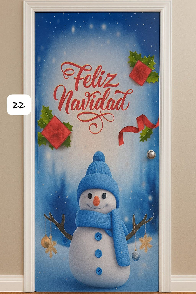 Forro Navideño puerta