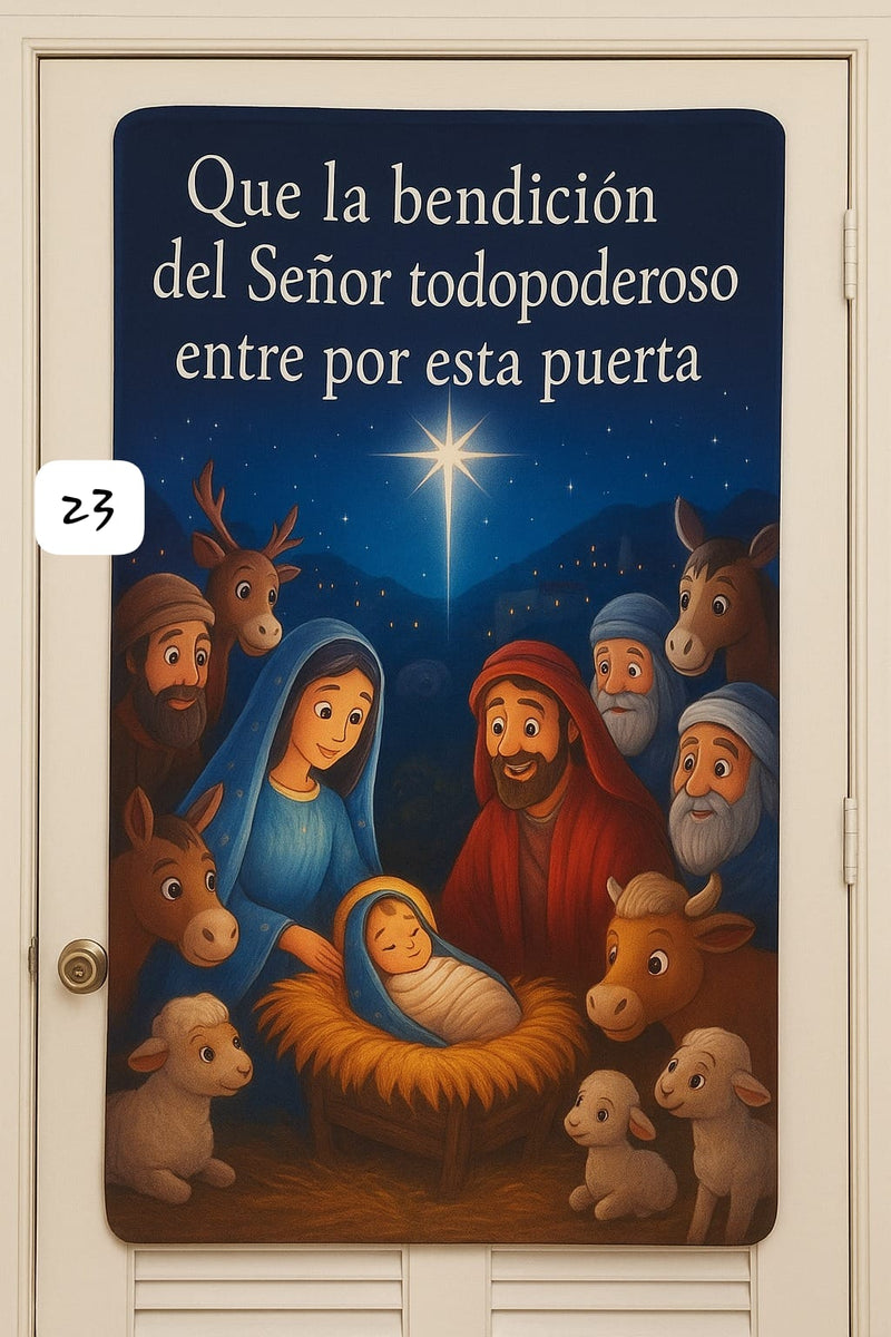 Forro Navideño puerta