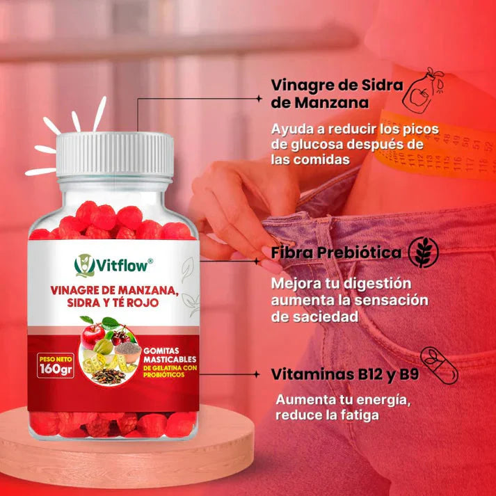 🍎 GOMITAS DE VINAGRE DE MANZANA+ + Entrega Gratis + Solo pagas al recibir! 🍎