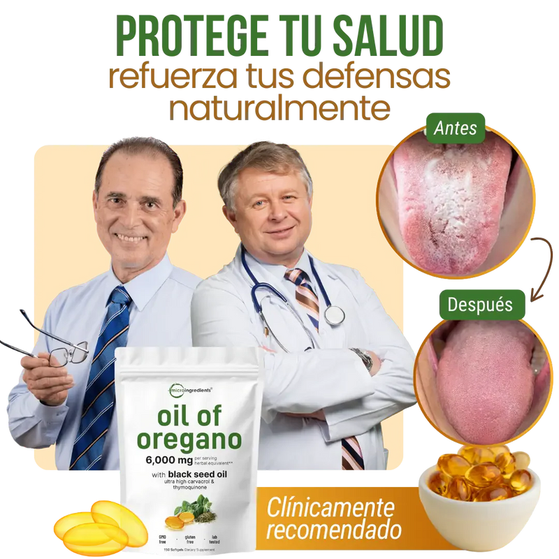 Aceite de Orégano + Semilla Negra+🎁 Incluye BONO GRATIS + 🚚 Envío sin costo
